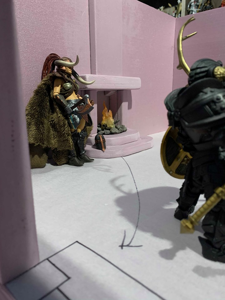 Mythic Legions diorama from Shelf Gravy