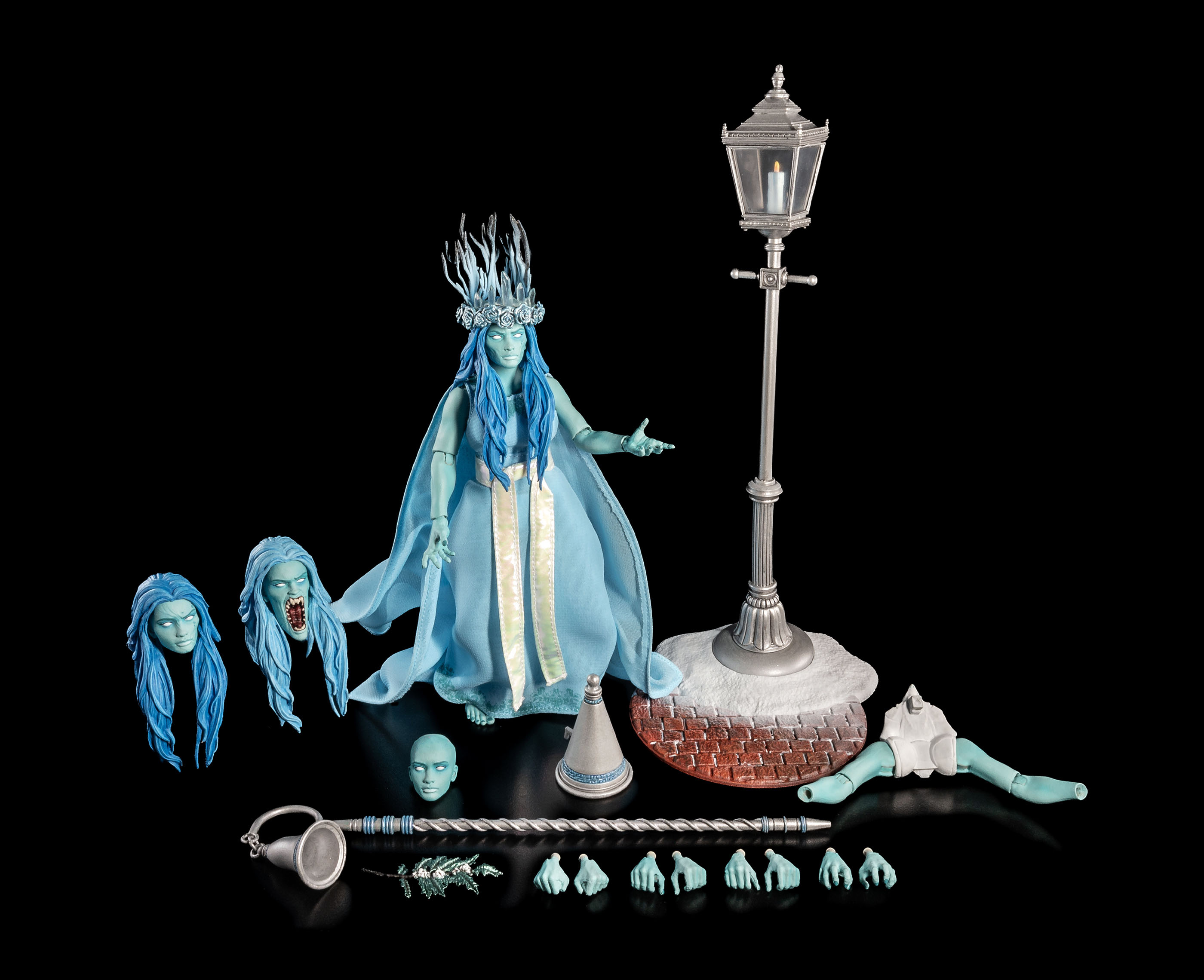 Figura Obscura The Ghost of Christmas Past Haunted Blue