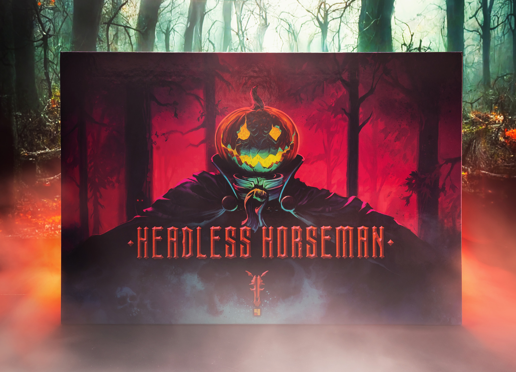 Figura Obscura - Headless Horseman box featuring art from Nate Baertsch