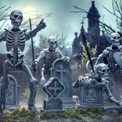 Mythic Legions Graveyard Skeletons figure