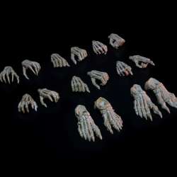 Mythic Legions Skeletons Hands & Feet Pack figure